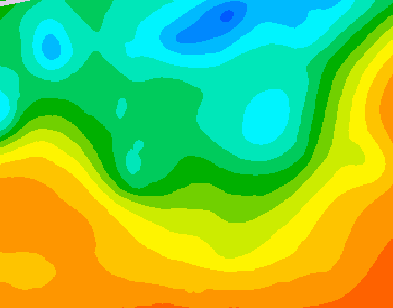 GDPS 500 millibar geopotential height 108 hour forecast chart for Canada based on 2025/06/03 0000Z data