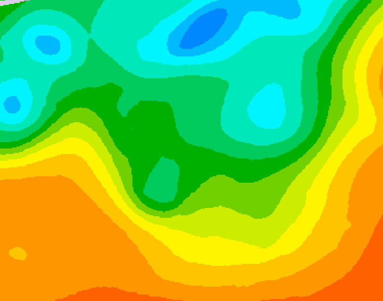 GDPS 500 millibar geopotential height 120 hour forecast chart for Canada based on 2025/06/03 0000Z data