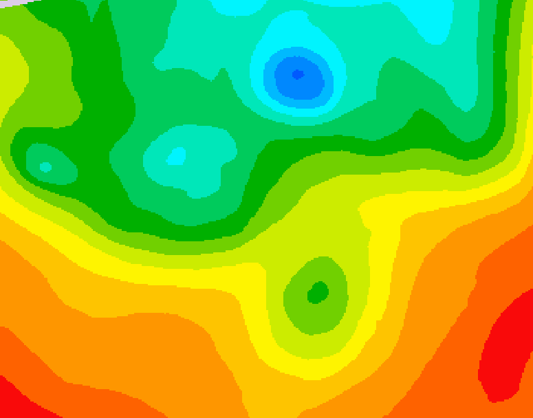 GDPS 500 millibar geopotential height 186 hour forecast chart for Canada based on 2025/06/03 0000Z data
