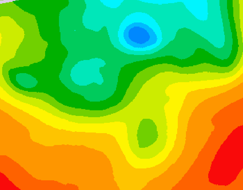 GDPS 500 millibar geopotential height 192 hour forecast chart for Canada based on 2025/06/03 0000Z data