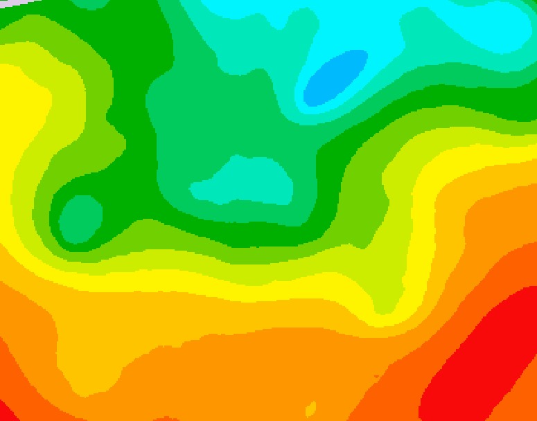 GDPS 500 millibar geopotential height 216 hour forecast chart for Canada based on 2025/06/03 0000Z data