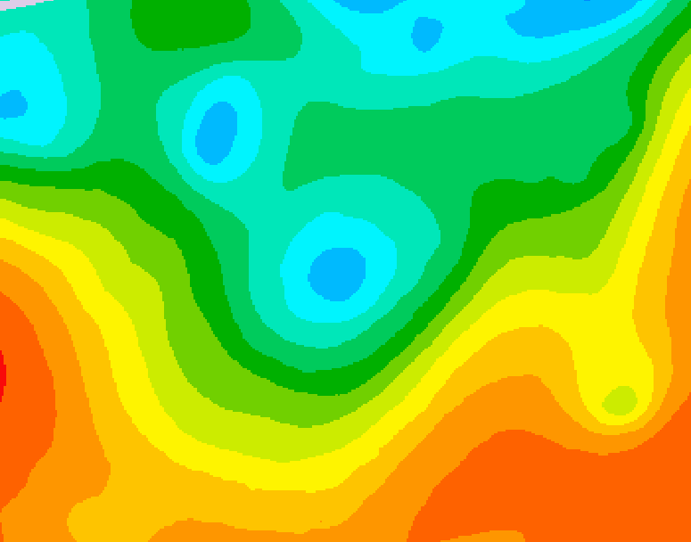 GDPS 500 millibar geopotential height 012 hour forecast chart for Canada based on 2025/06/03 1200Z data
