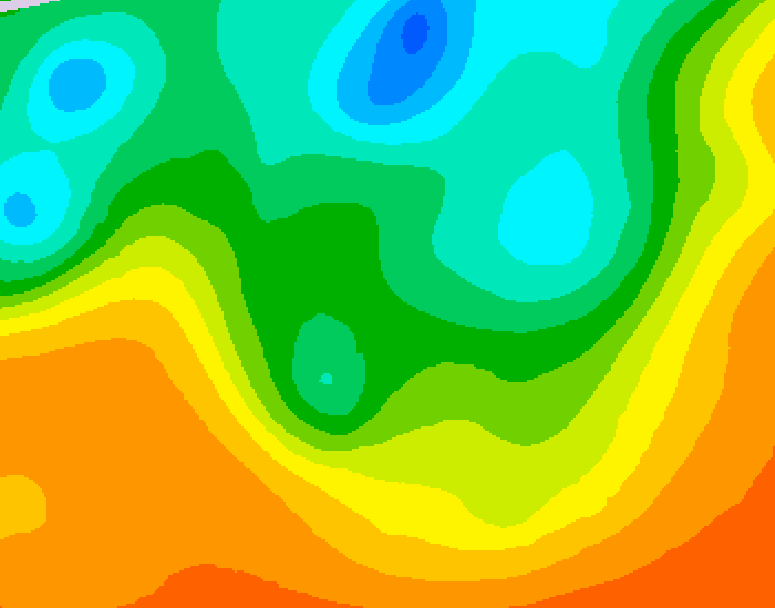 GDPS 500 millibar geopotential height 108 hour forecast chart for Canada based on 2025/06/03 1200Z data