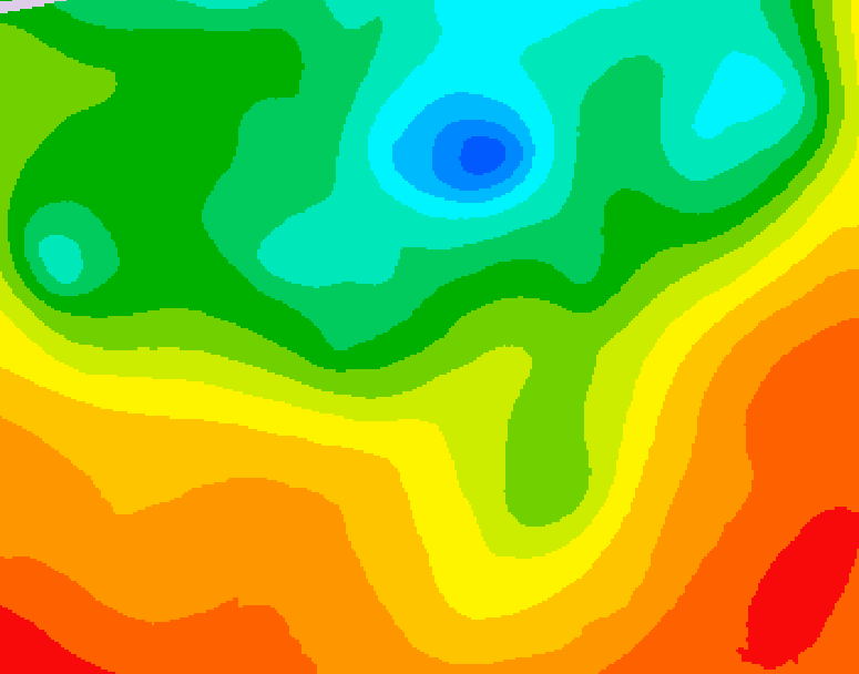 GDPS 500 millibar geopotential height 174 hour forecast chart for Canada based on 2025/06/03 1200Z data