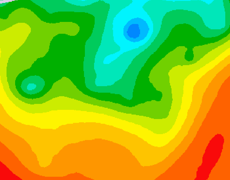 GDPS 500 millibar geopotential height 198 hour forecast chart for Canada based on 2025/06/03 1200Z data
