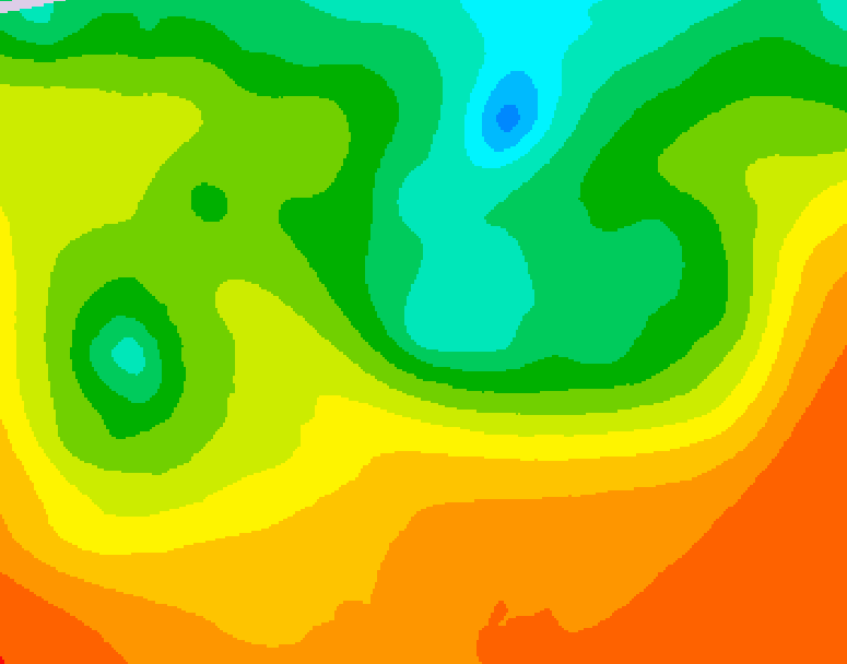GDPS 500 millibar geopotential height 222 hour forecast chart for Canada based on 2025/06/03 1200Z data