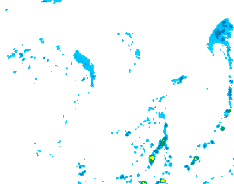 GDPS precipitation 156 hour forecast chart for Canada based on 2025/06/03 1200Z data