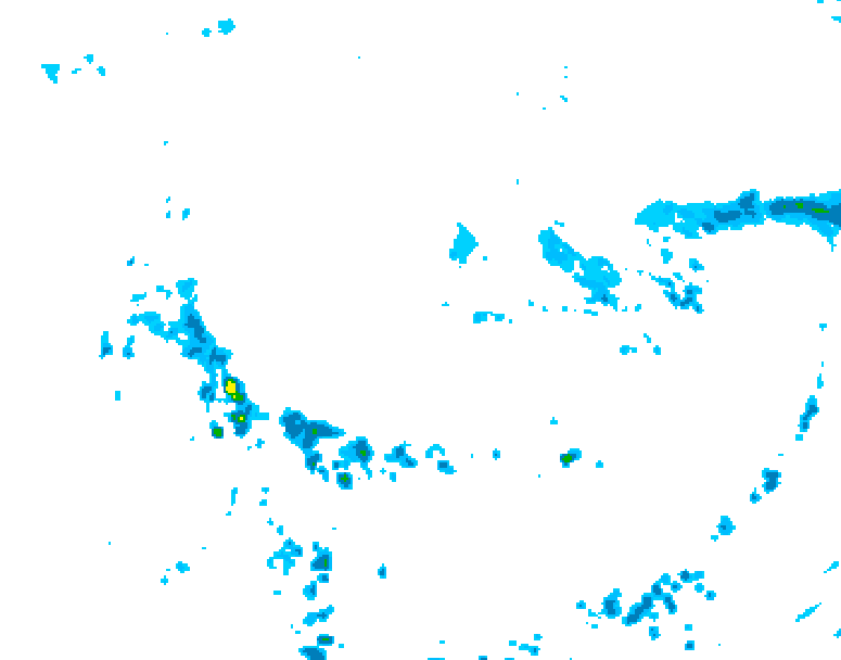 GDPS precipitation 228 hour forecast chart for Canada based on 2025/06/03 1200Z data