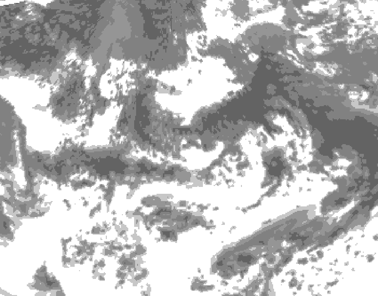 GDPS total cloud 240 hour forecast chart for Canada based on 2025/06/03 0000Z data