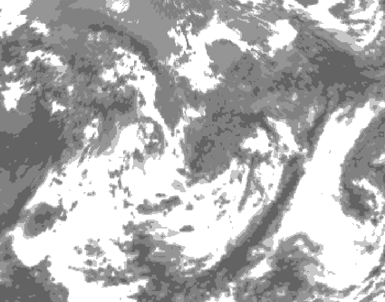 GDPS total cloud 048 hour forecast chart for Canada based on 2025/06/03 1200Z data