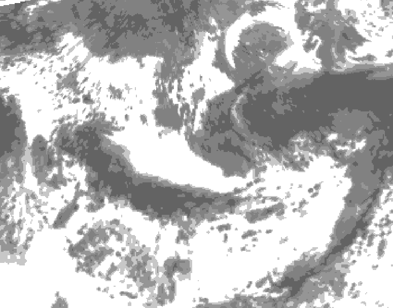GDPS total cloud 228 hour forecast chart for Canada based on 2025/06/03 1200Z data