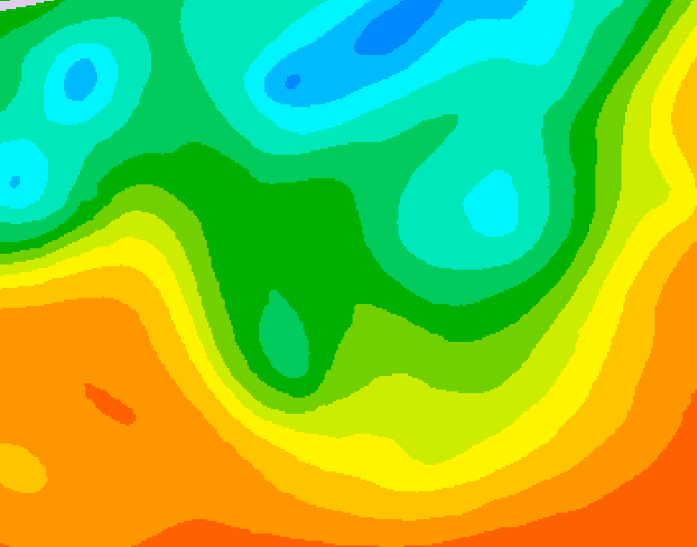 GDPS 500 millibar geopotential height 096 hour forecast chart for Canada based on 2025/06/04 0000Z data