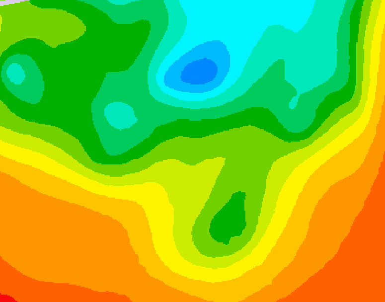 GDPS 500 millibar geopotential height 144 hour forecast chart for Canada based on 2025/06/04 0000Z data
