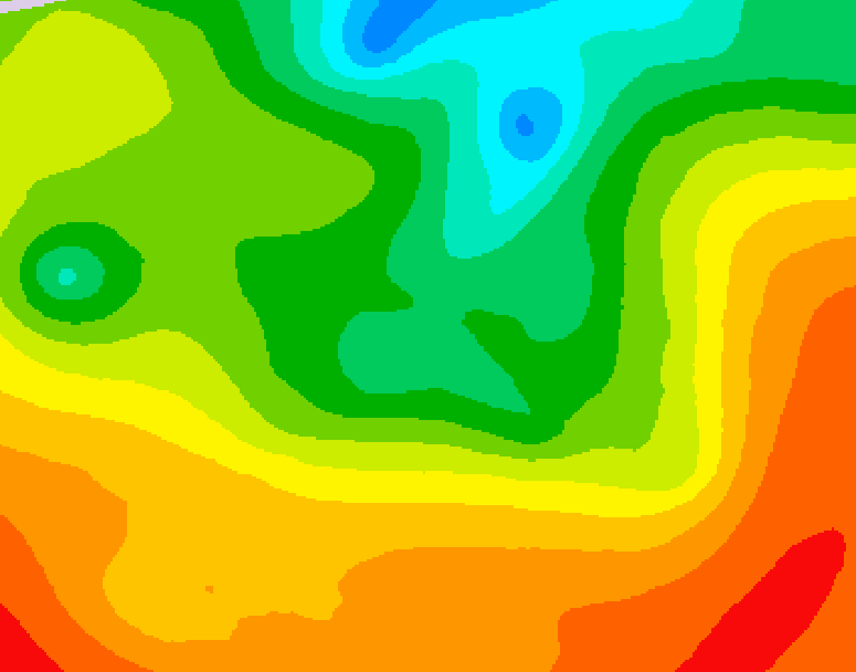 GDPS 500 millibar geopotential height 192 hour forecast chart for Canada based on 2025/06/04 0000Z data