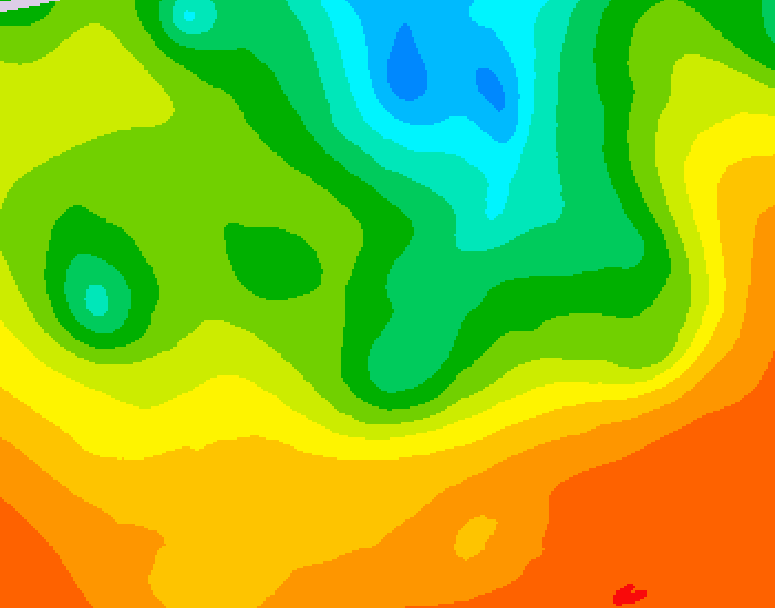 GDPS 500 millibar geopotential height 216 hour forecast chart for Canada based on 2025/06/04 0000Z data
