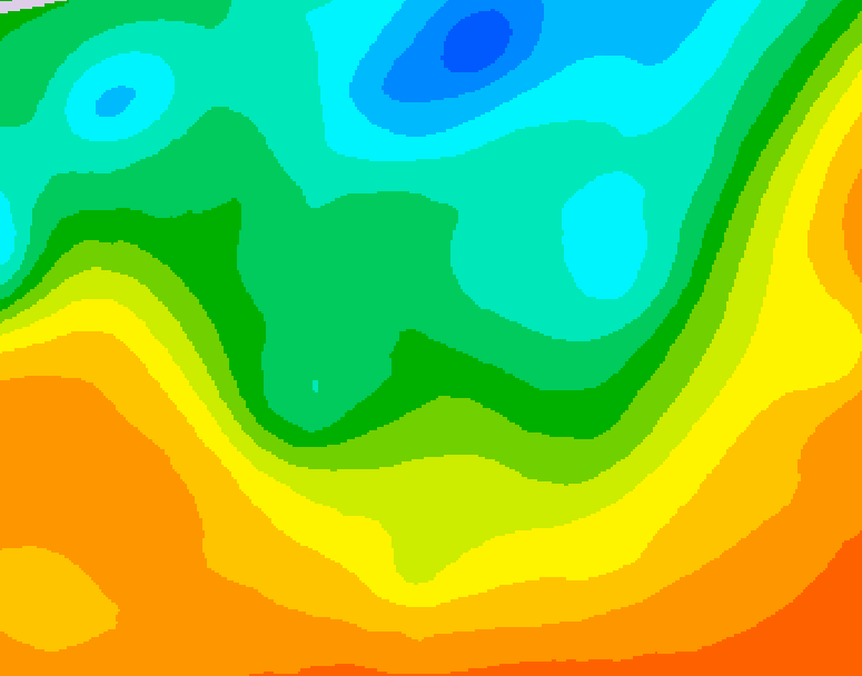 GDPS 500 millibar geopotential height 072 hour forecast chart for Canada based on 2025/06/04 1200Z data