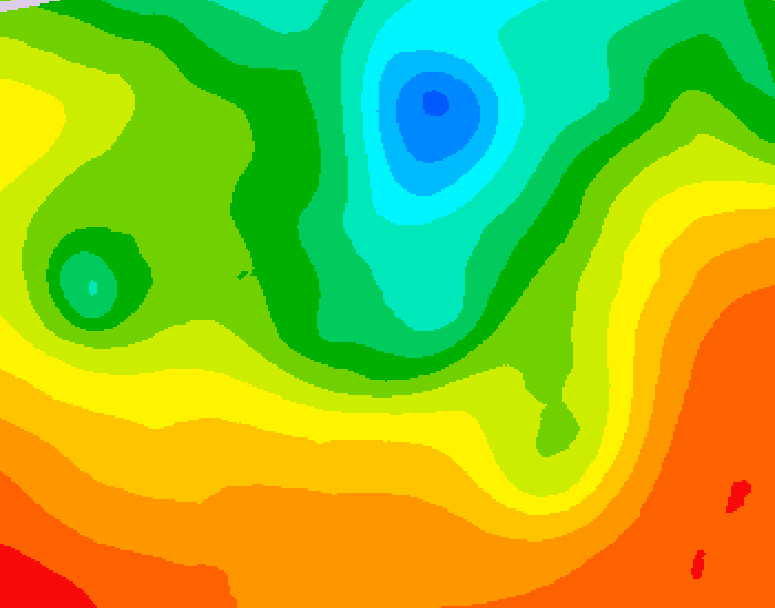 GDPS 500 millibar geopotential height 174 hour forecast chart for Canada based on 2025/06/04 1200Z data