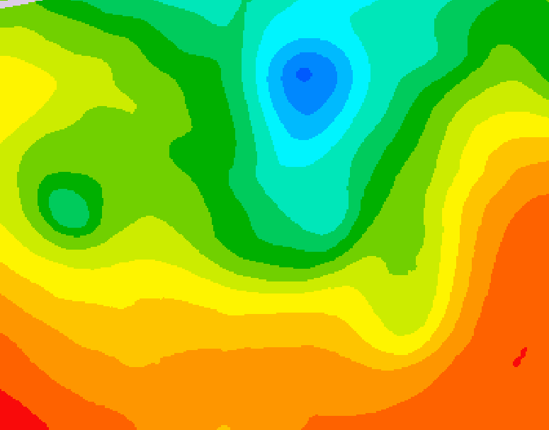 GDPS 500 millibar geopotential height 180 hour forecast chart for Canada based on 2025/06/04 1200Z data