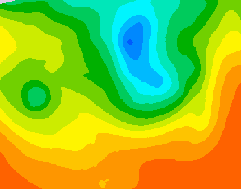GDPS 500 millibar geopotential height 198 hour forecast chart for Canada based on 2025/06/04 1200Z data