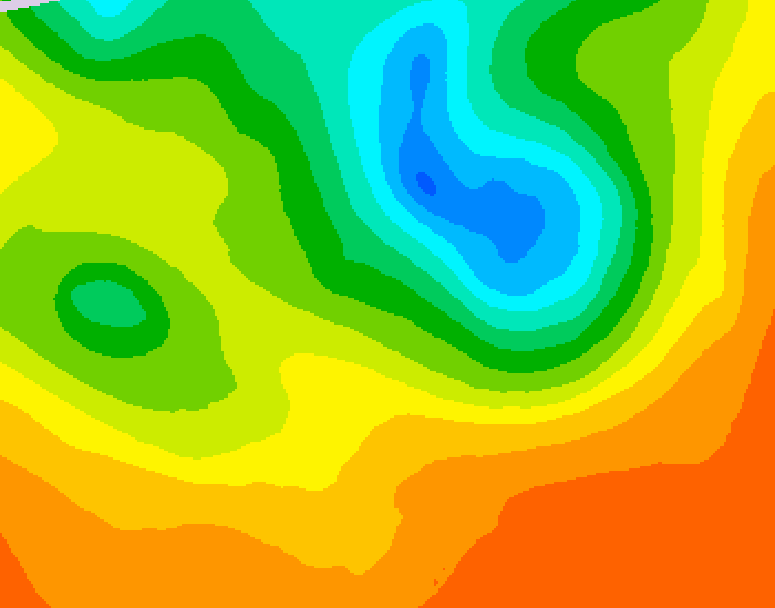 GDPS 500 millibar geopotential height 216 hour forecast chart for Canada based on 2025/06/04 1200Z data