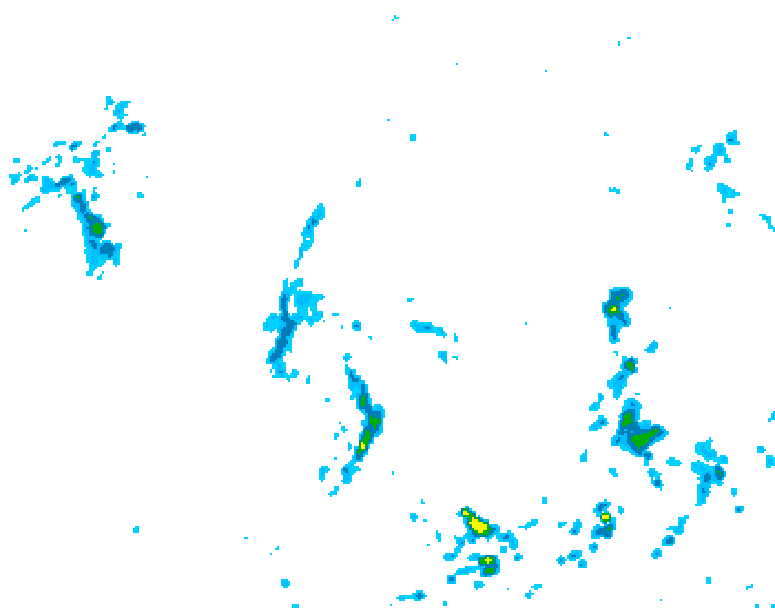 GDPS precipitation 084 hour forecast chart for Canada based on 2025/06/04 1200Z data