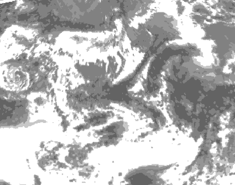GDPS total cloud 192 hour forecast chart for Canada based on 2025/06/04 0000Z data