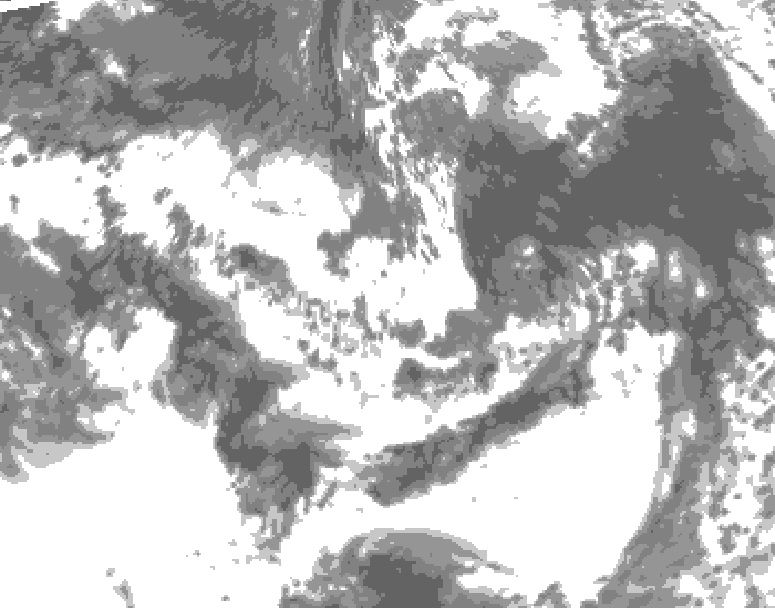 GDPS total cloud 198 hour forecast chart for Canada based on 2025/06/04 1200Z data