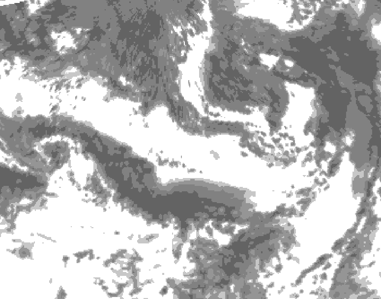 GDPS total cloud 228 hour forecast chart for Canada based on 2025/06/04 1200Z data
