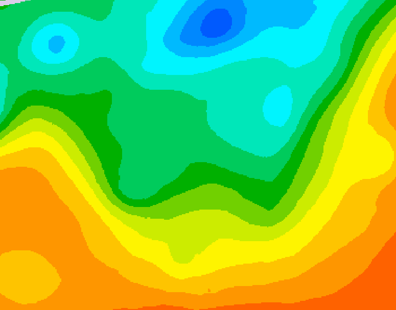 GDPS 500 millibar geopotential height 060 hour forecast chart for Canada based on 2025/06/05 0000Z data