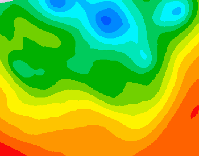 GDPS 500 millibar geopotential height 162 hour forecast chart for Canada based on 2025/06/05 0000Z data