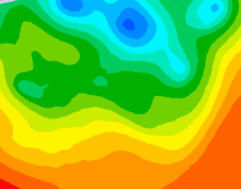 GDPS 500 millibar geopotential height 168 hour forecast chart for Canada based on 2025/06/05 0000Z data