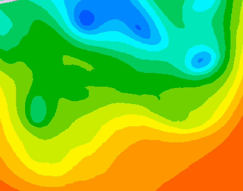 GDPS 500 millibar geopotential height 192 hour forecast chart for Canada based on 2025/06/05 0000Z data