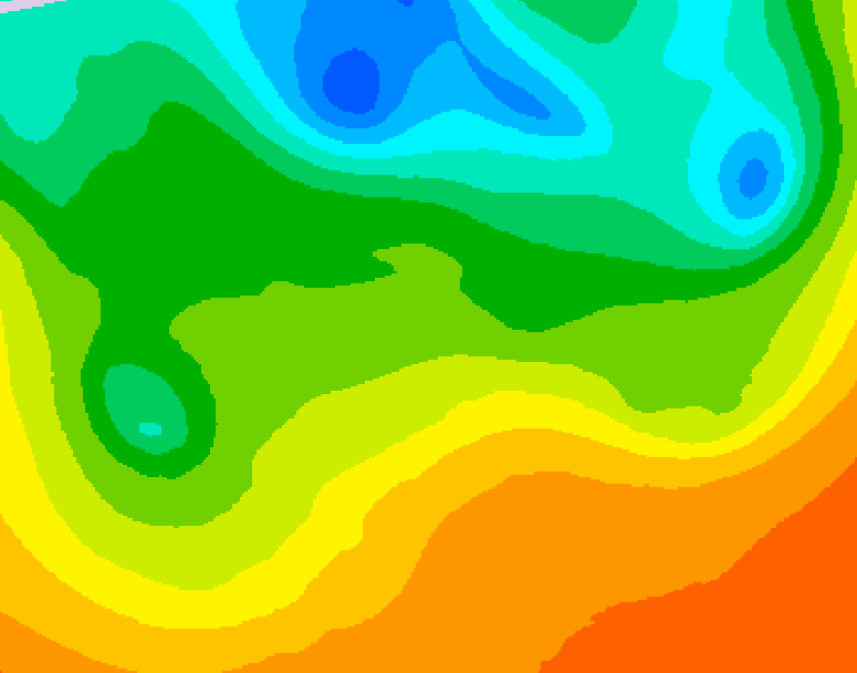 GDPS 500 millibar geopotential height 204 hour forecast chart for Canada based on 2025/06/05 0000Z data