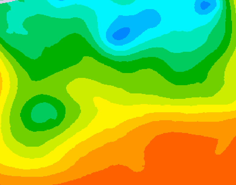GDPS 500 millibar geopotential height 234 hour forecast chart for Canada based on 2025/06/05 0000Z data