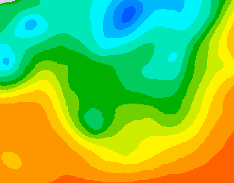 GDPS 500 millibar geopotential height 060 hour forecast chart for Canada based on 2025/06/05 1200Z data