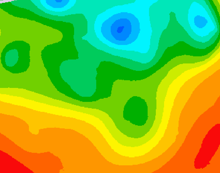 GDPS 500 millibar geopotential height 126 hour forecast chart for Canada based on 2025/06/05 1200Z data