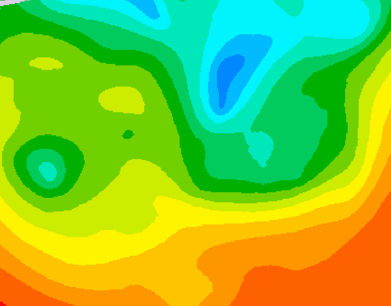 GDPS 500 millibar geopotential height 174 hour forecast chart for Canada based on 2025/06/05 1200Z data