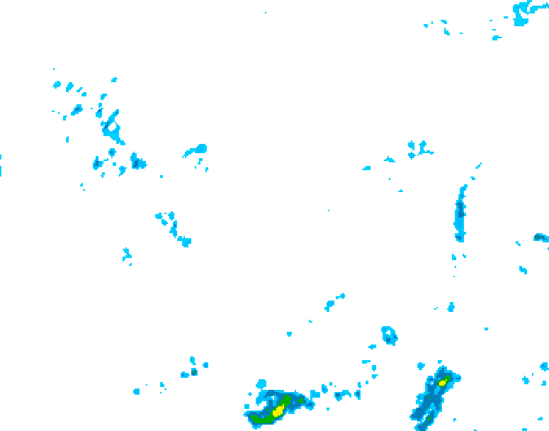 GDPS precipitation 036 hour forecast chart for Canada based on 2025/06/05 0000Z data