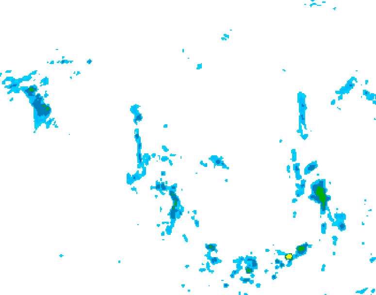 GDPS precipitation 060 hour forecast chart for Canada based on 2025/06/05 1200Z data