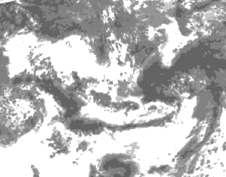 GDPS total cloud 174 hour forecast chart for Canada based on 2025/06/05 1200Z data