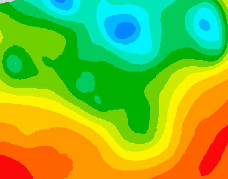 GDPS 500 millibar geopotential height 114 hour forecast chart for Canada based on 2025/06/06 0000Z data