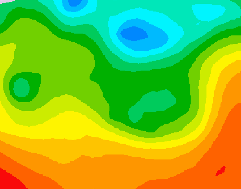 GDPS 500 millibar geopotential height 144 hour forecast chart for Canada based on 2025/06/06 0000Z data