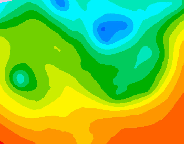 GDPS 500 millibar geopotential height 162 hour forecast chart for Canada based on 2025/06/06 0000Z data