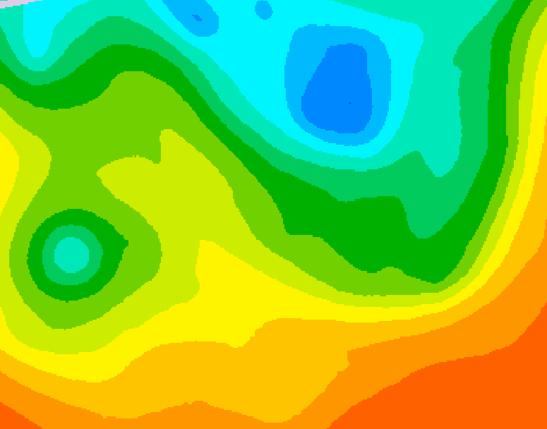 GDPS 500 millibar geopotential height 180 hour forecast chart for Canada based on 2025/06/06 0000Z data