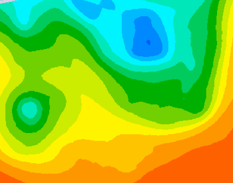 GDPS 500 millibar geopotential height 186 hour forecast chart for Canada based on 2025/06/06 0000Z data