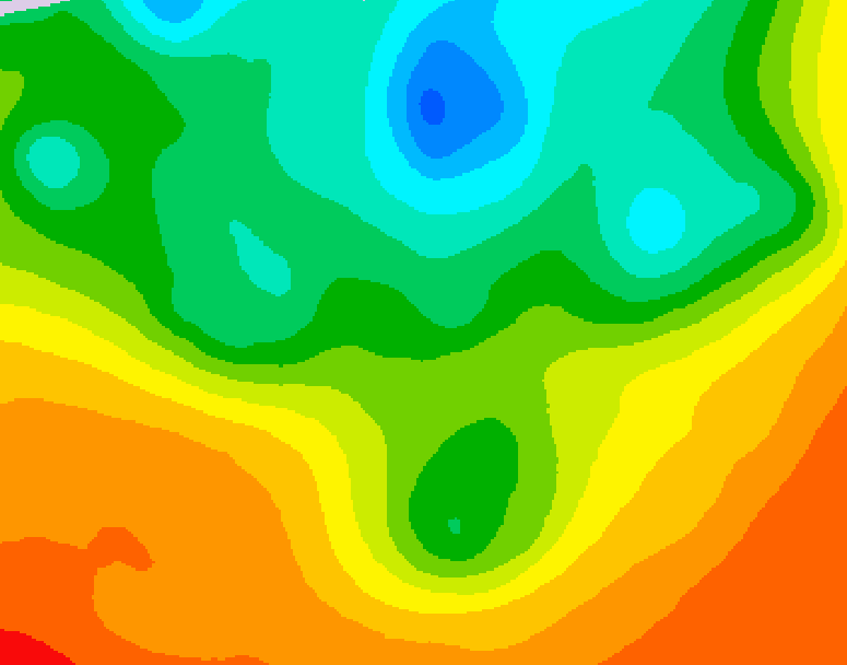GDPS 500 millibar geopotential height 078 hour forecast chart for Canada based on 2025/06/06 1200Z data