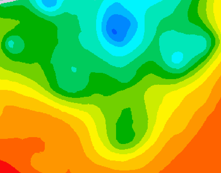 GDPS 500 millibar geopotential height 084 hour forecast chart for Canada based on 2025/06/06 1200Z data