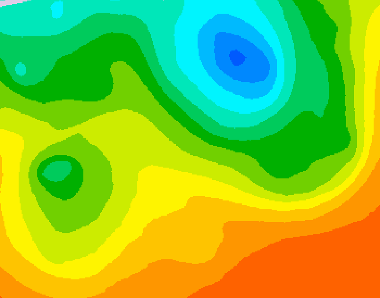 GDPS 500 millibar geopotential height 180 hour forecast chart for Canada based on 2025/06/06 1200Z data
