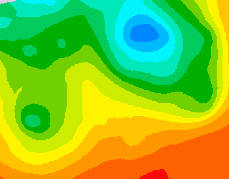 GDPS 500 millibar geopotential height 198 hour forecast chart for Canada based on 2025/06/06 1200Z data