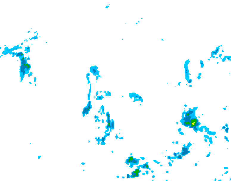 GDPS precipitation 036 hour forecast chart for Canada based on 2025/06/06 1200Z data
